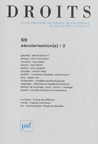 Droits, n° 59....