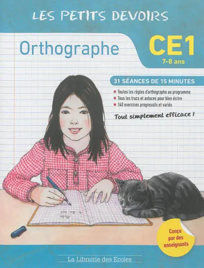 Orthographe CE1, 7-8 ans : 31 séances de 15 minutes
