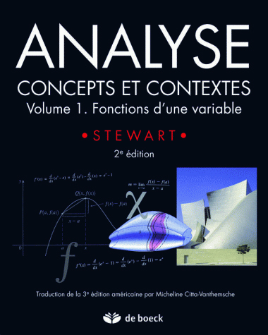 Analyse : concepts et contextes. Vol. 1. Fonctions d'une variable