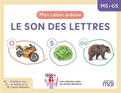Le son des lettres : mon cahier ardoise Le son des lettres : mon cahier ardoise
