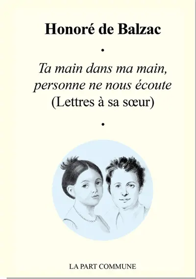 Ta main dans ma main, personne ne nous écoute : lettres à sa soeur