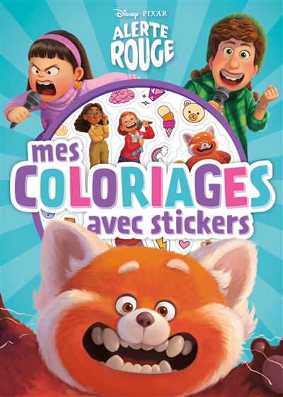 Alerte rouge : mes coloriages avec stickers