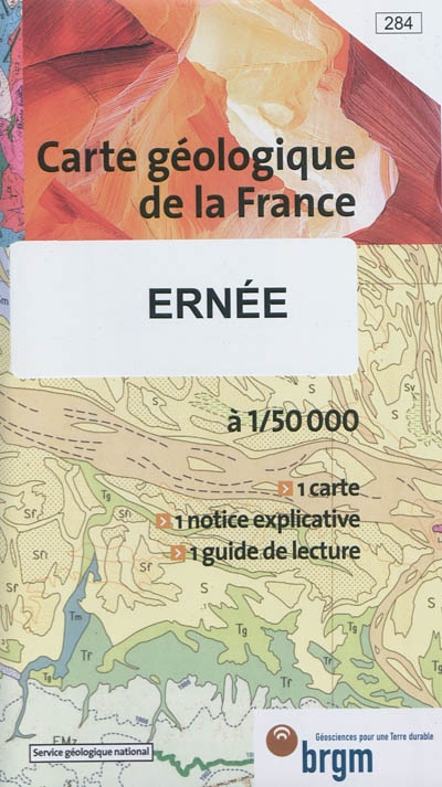 Ernée : carte géologique de la France