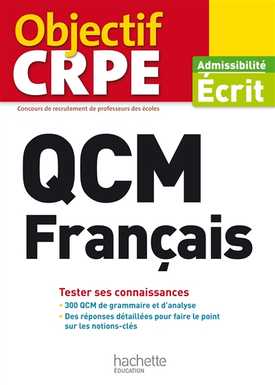 QCM français : tester ses connaissances : admissibilité écrit