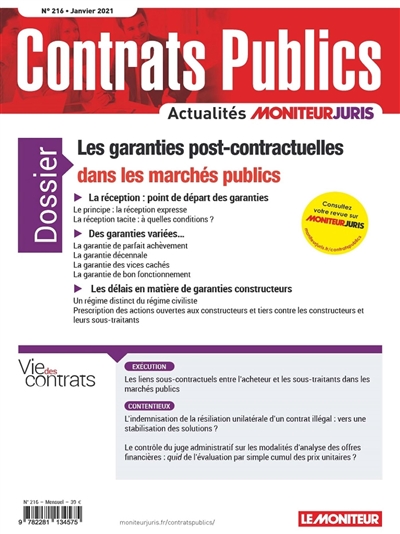 Contrats publics,...