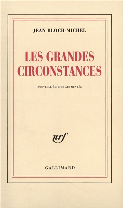 Les grandes circonstances