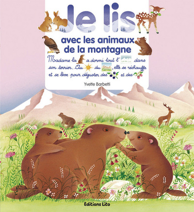 Je lis avec les animaux de la montagne