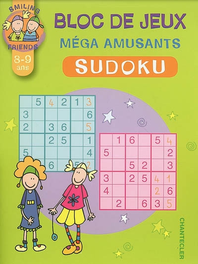 Sudoku, bloc de jeux méga amusants, 8-9 ans