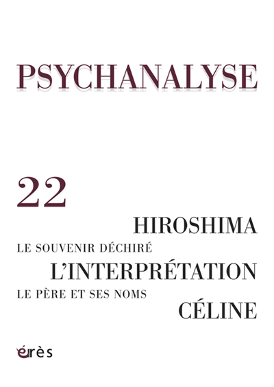 Psychanalyse, n° 22