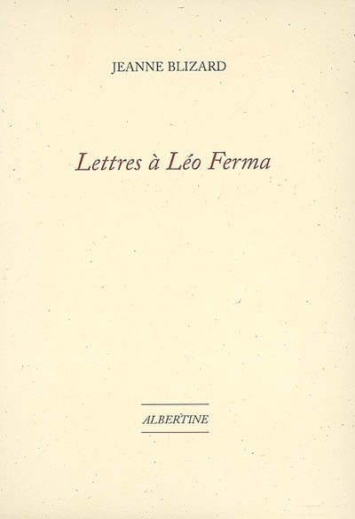 Lettres à Léo Ferma