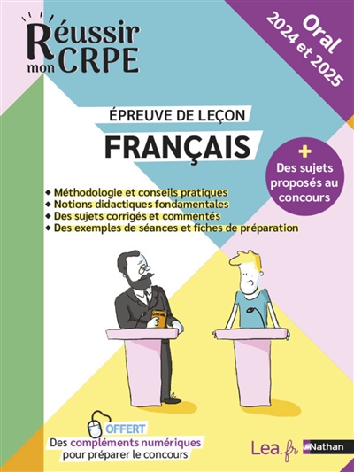Français, épreuve de leçon : oral 2024 et 2025