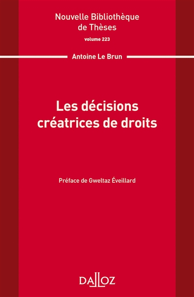 Les décisions créatrices de droits