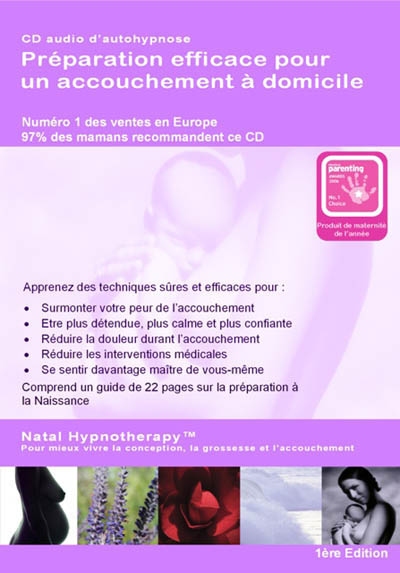 Préparation pour un accouchement à domicile : programme audio d'autohypnose