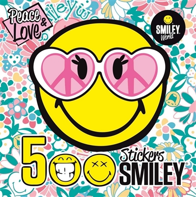 Peace & love : 500 stickers smiley