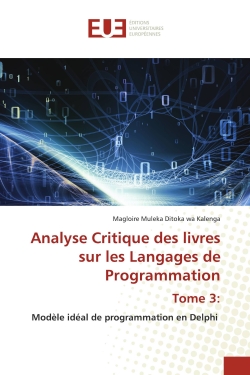 Analyse Critique des livres...