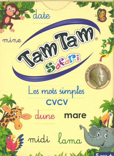 Tam Tam Safari : les mots simples CVCV