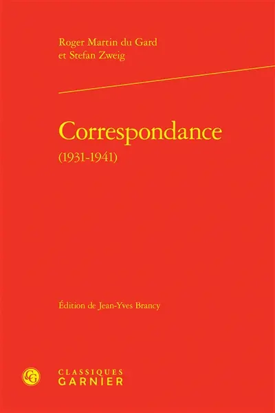 Correspondance (1931-1941)