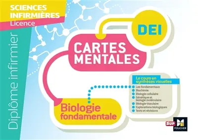 Biologie fondamentale UE 2.1 : cartes mentales : diplôme infirmier, IFSI, licence