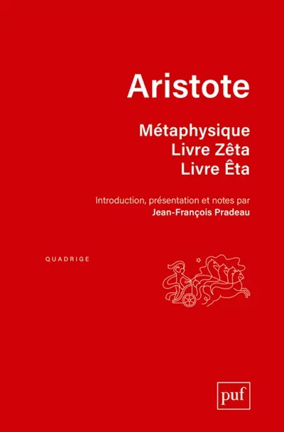 Métaphysique. Livre Zêta, Livre Eta