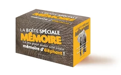La boîte spéciale mémoire : le jeu pour avoir une vraie mémoire d'éléphant !