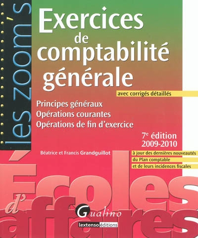 Exercices de comptabilité...