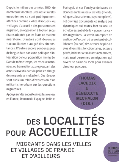 Des localités pour accueillir : migrants dans les villes et villages de France et d'ailleurs