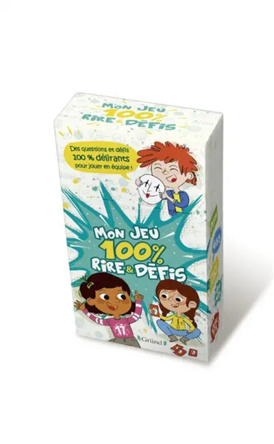 Mon jeu 100 % rire & défis : des mimes, des dessins, des devinettes, des défis 100% délirants pour jouer en équipe !