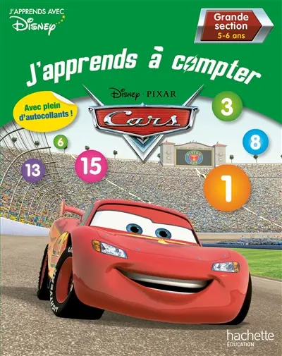 J'apprends à compter, grande section, 5-6 ans : Cars