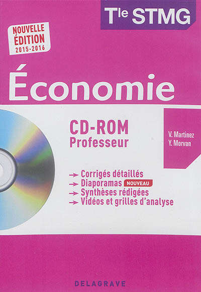 Economie : terminale STMG : CD-ROM professeur