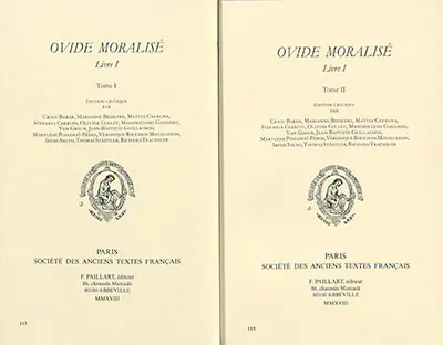 Ovide moralisé. Livre I