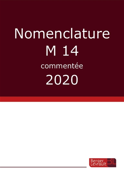 Nomenclature M14 commentée : 2020