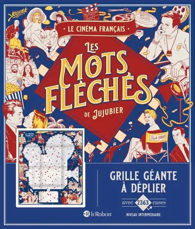 Le cinéma français : Les mots fléchés de Jujubier : Grille géante