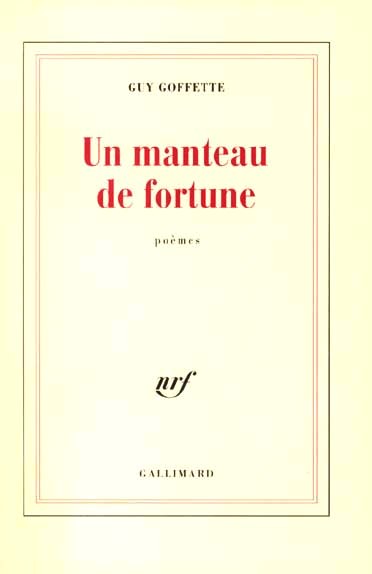 Un manteau de fortune : poèmes