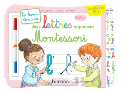 Mes lettres rugueuses Montessori : 3-6 ans