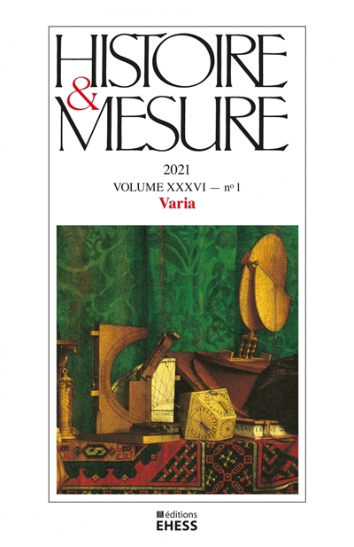 Histoire & mesure, n° 36-1. Varia