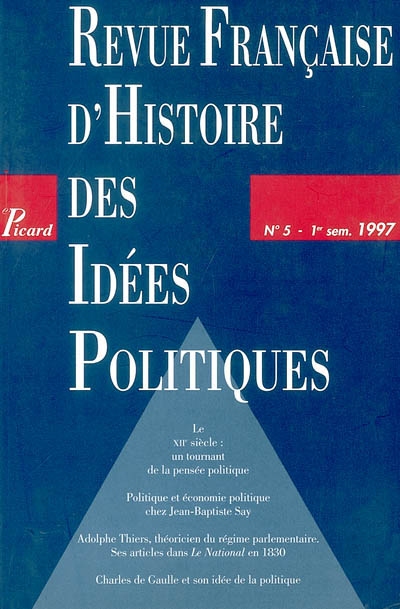 revue française d'histoire des idées politiques, n° 5