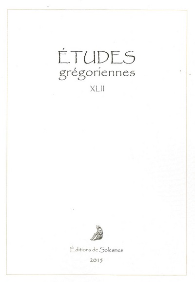 Etudes grégoriennes, n° 42