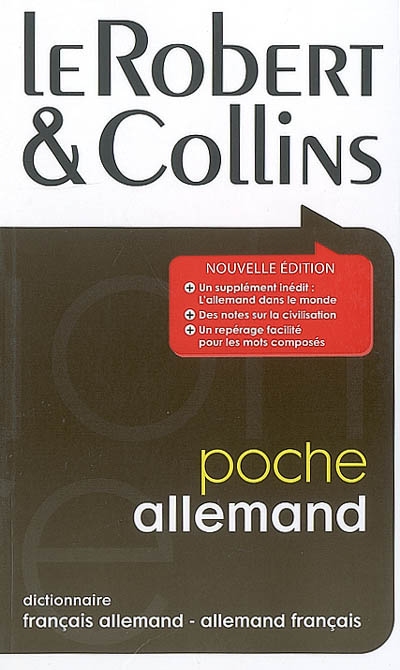 Le Robert & Collins poche allemand : dictionnaire français-allemand, allemand-français