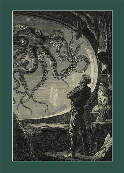 Carnet ligné : Vingt mille lieues sous les mers, Jules Verne, 1871 : Les Poulpes