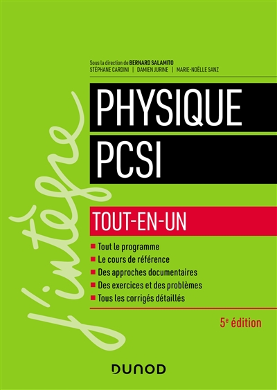 Physique PCSI : tout-en-un