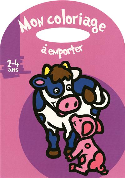Mon coloriage à emporter : vache