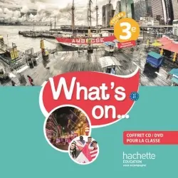 What's on... A2-B1, 3e, cycle 4 : coffret classe 2 CD audio et 1 DVD : nouveau programme