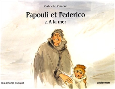 Papouli et Federico à la mer