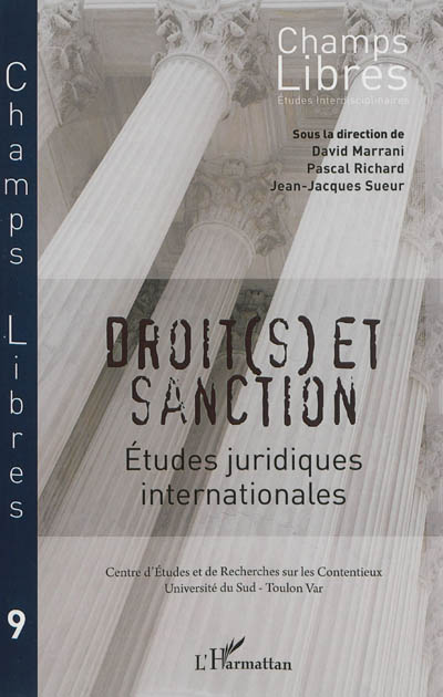 Champs libres, n° 9. Droit(s) et sanction : études juridiques internationales