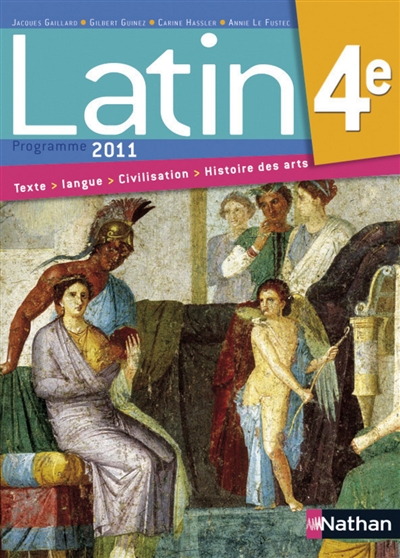 Latin 4e : programme 2011
