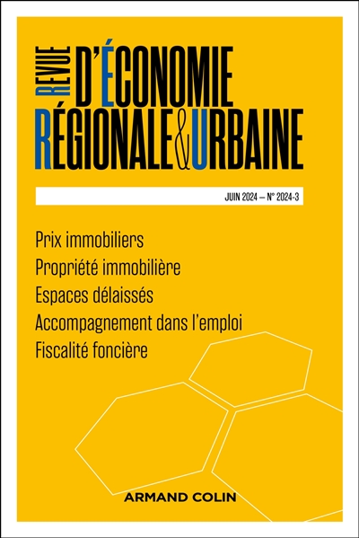 Revue d'économie régionale...