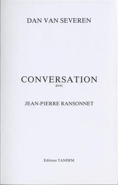 Conversation avec Jean-Pierre Ransonnet