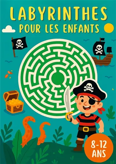 Labyrinthes Pour les Enfants 8-12 ans : 200 Labirinthes pour améliorer votre Créativité et entraîner votre Concentration !