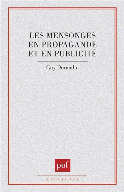 Les Mensonges en propagande et en publicité