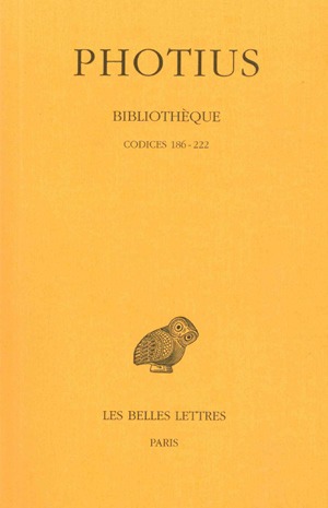 bibliothèque. vol. 3. codices 186-222